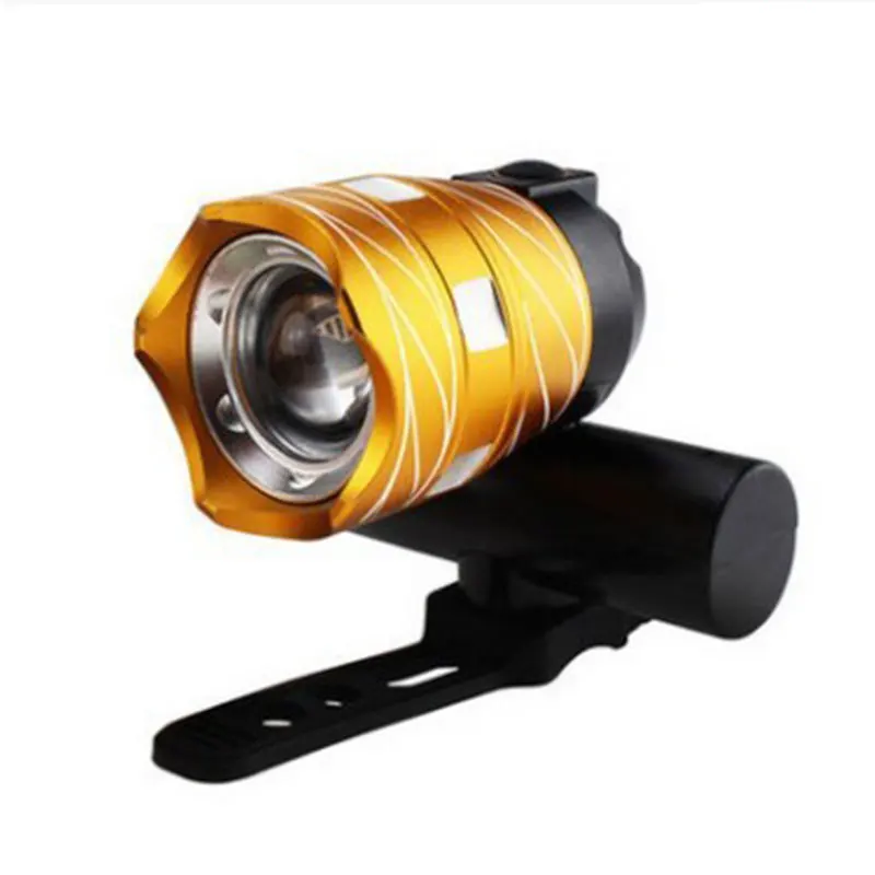 Aluminum Alloy Zoomable USB Rechargeable 300lm T6 LED Bicycle Cycling Headlight Front Lump