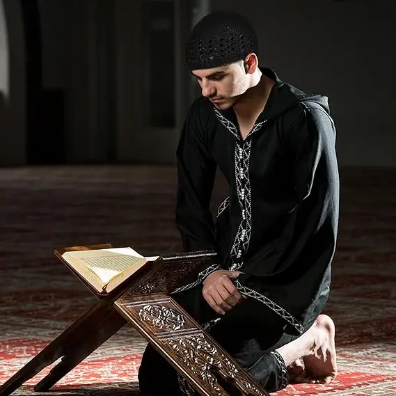 New Style Wholesale Egyptian Turkish Arabic Men Embroidery Muslim Prayer Hat Islamic Kufi Hat