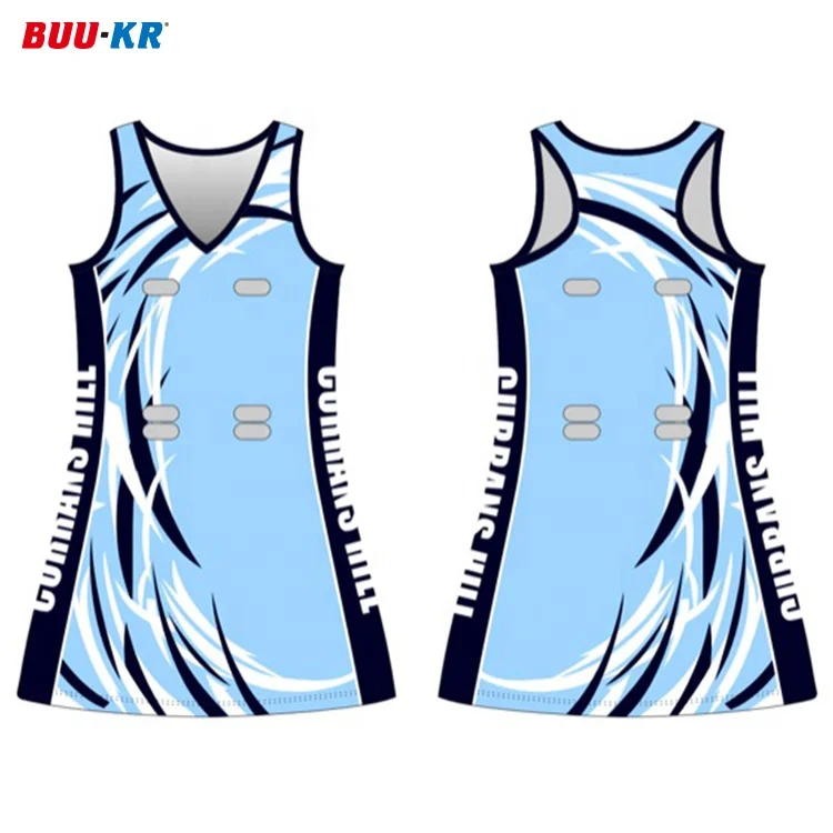 Buker Super March Promotion  Custom Wholesale OEM Netball Uniforms Netball Dress