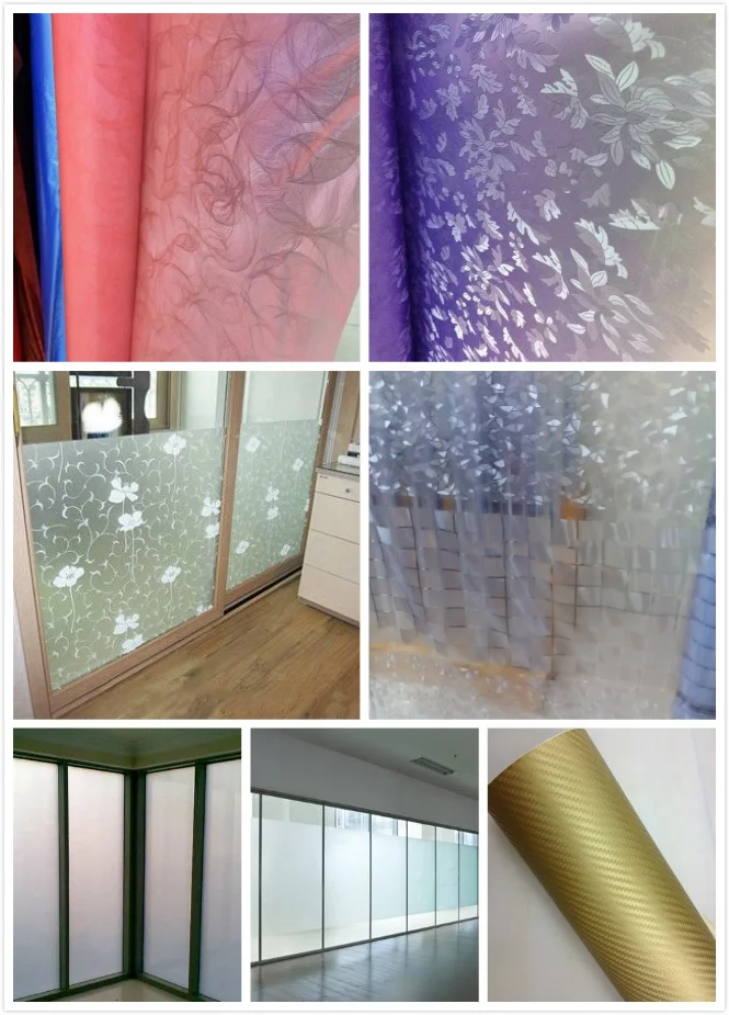 soft glass window frosted pvc plastic film roll China Manufacture factory price