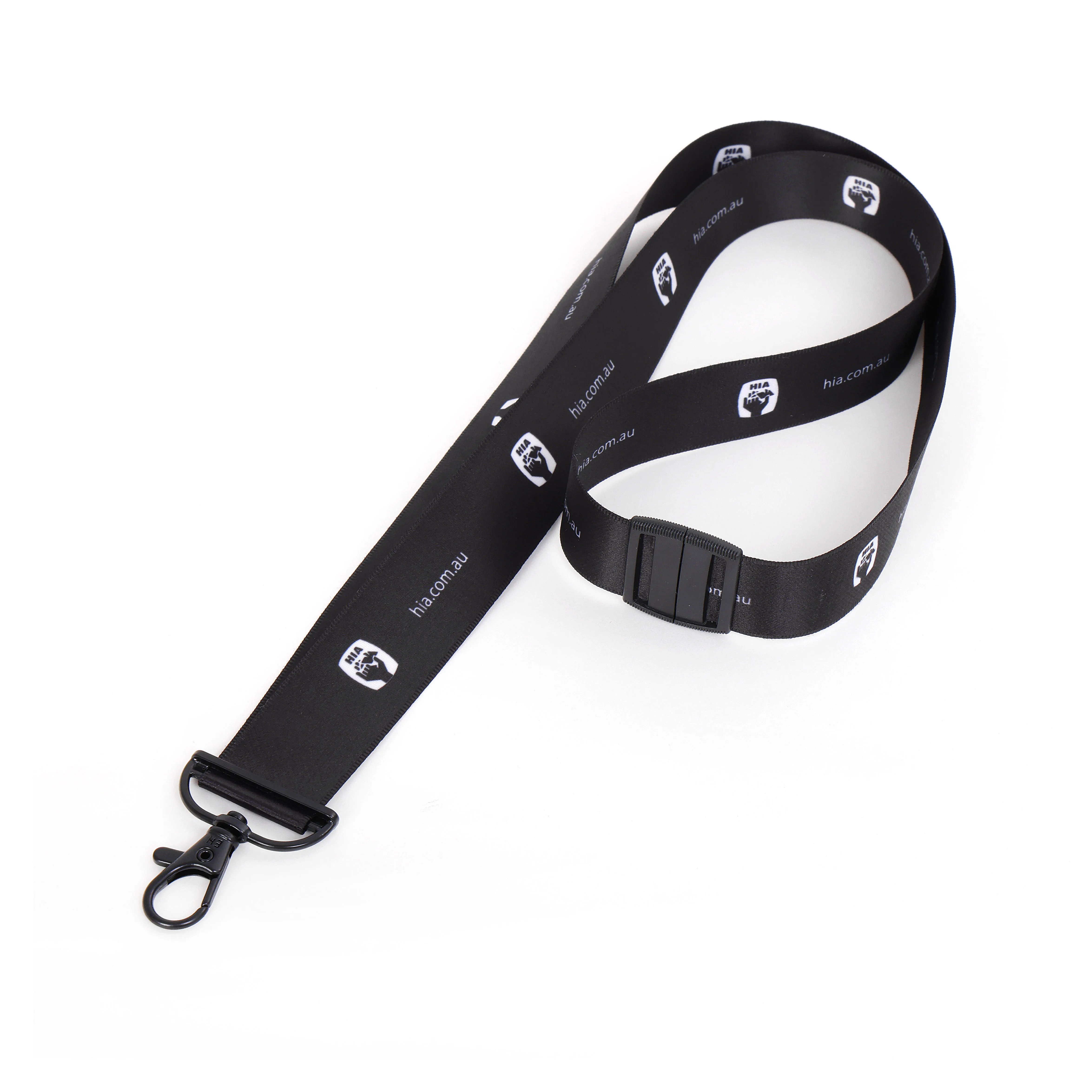 25mm RPET Custom Sublimation Lanyard Key chain Personal No Stitches Neck Strap Trade Show Promotional Lanyard for Exhibition