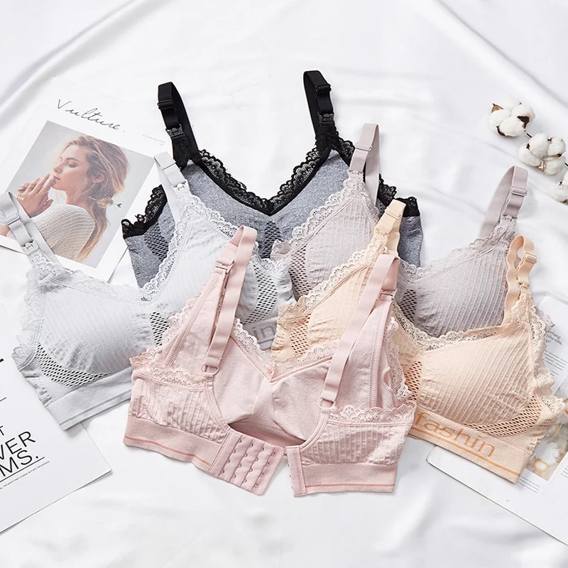 
Manufacture hot maternity clothing bra mesh breathable comfort for pregnant mother with women underwear nursing bra 