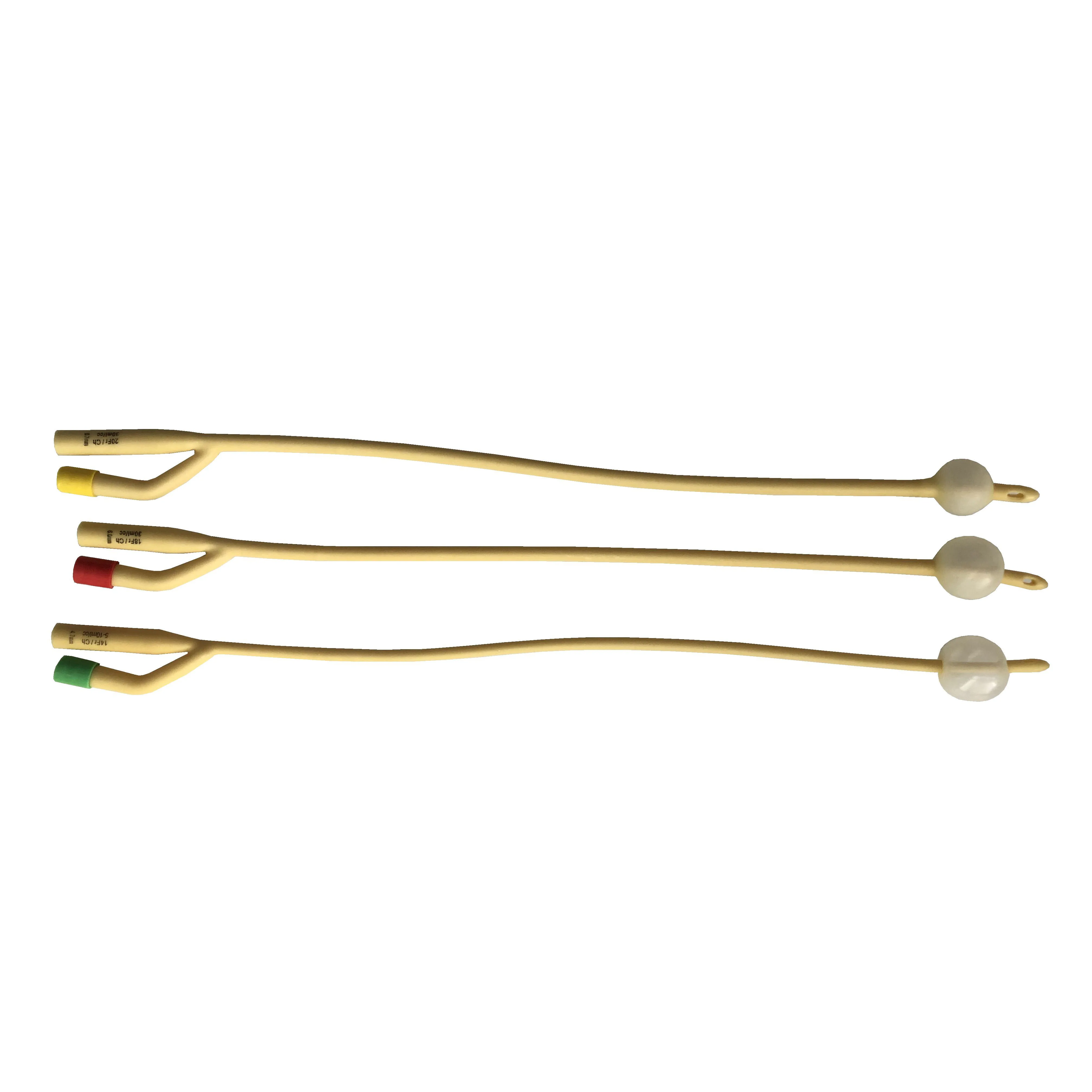 Factory price disposable two way latex foley catheter