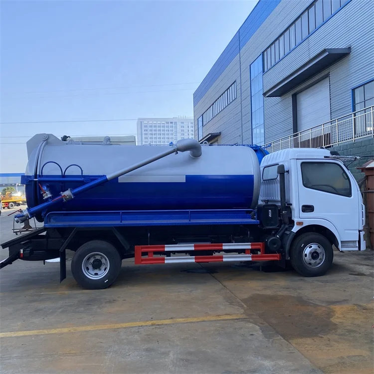 Dongfeng 8 cbm канализационные всасывающие грузовики с jurop вакуумный канализационный насос 6 колес всасывающий грузовик экспортируется на Филиппины