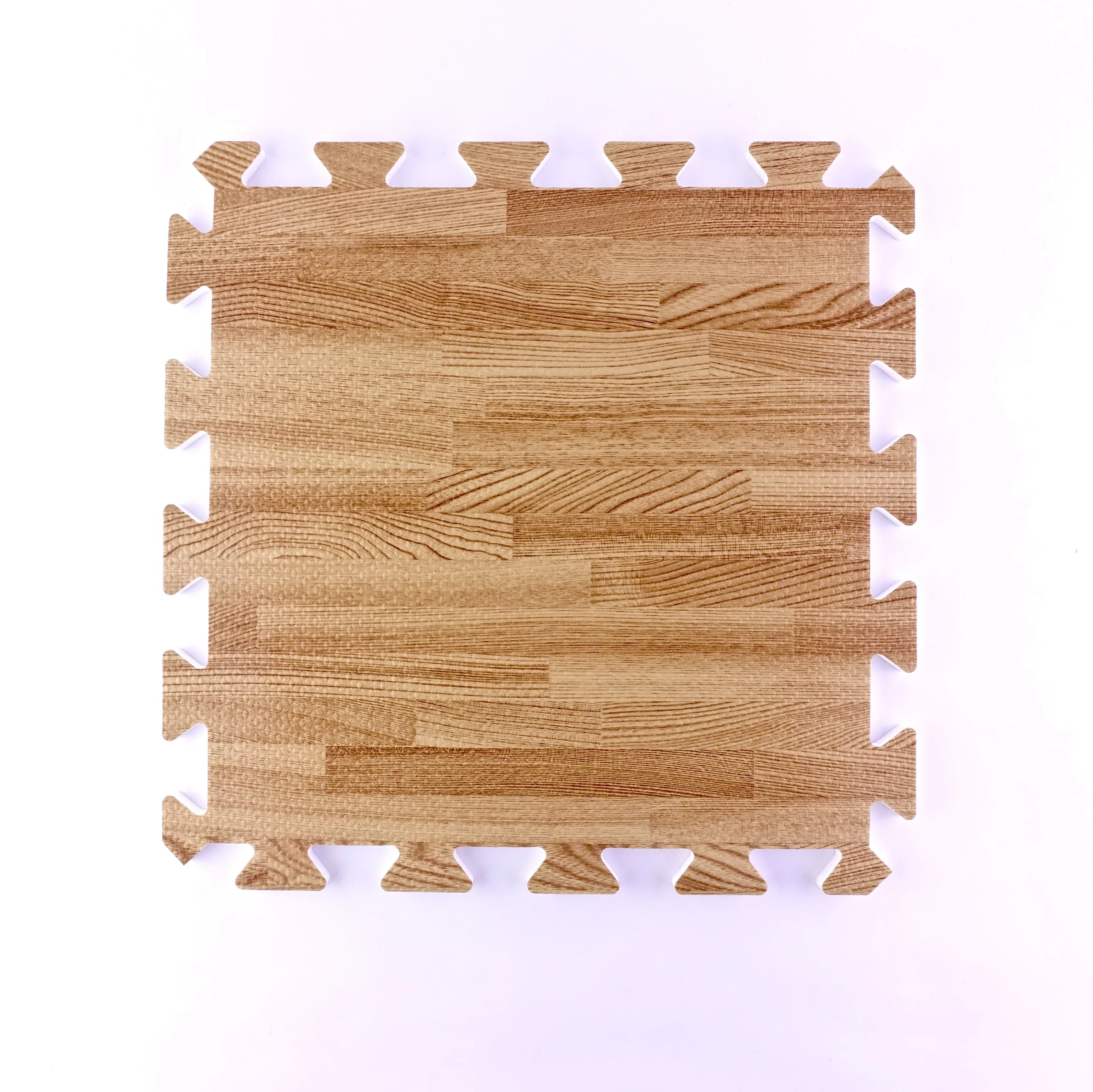 Factory Hot Sale Wood Grain Baby Play Mat Manufacturer Woody Type Non-Toxic Puzzle Interlocking Eva Foam Mat