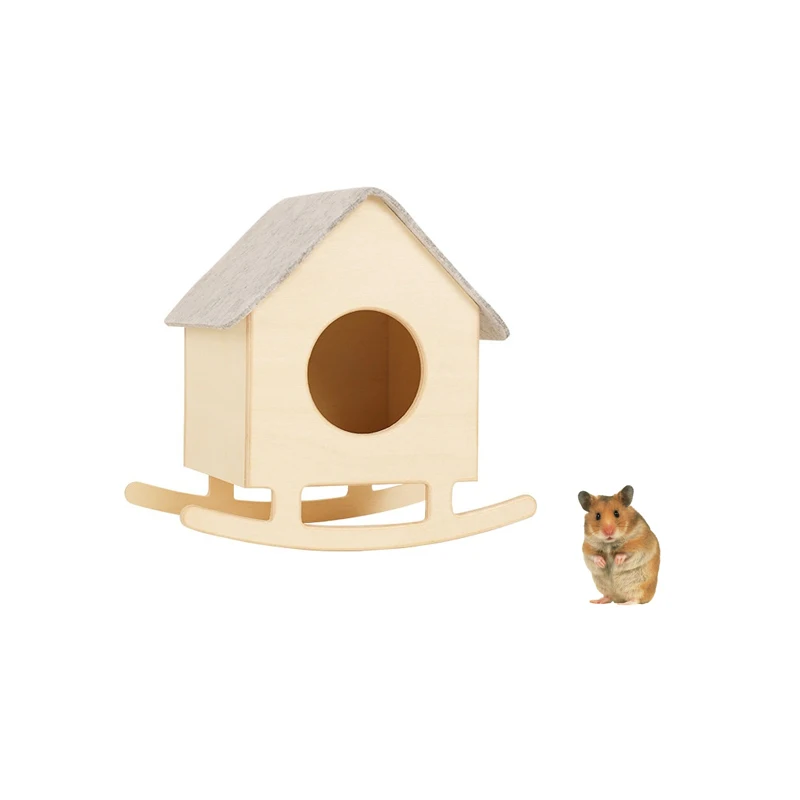 Original Design Customisable Eco-friendly Solid Wood Hamster Hideout