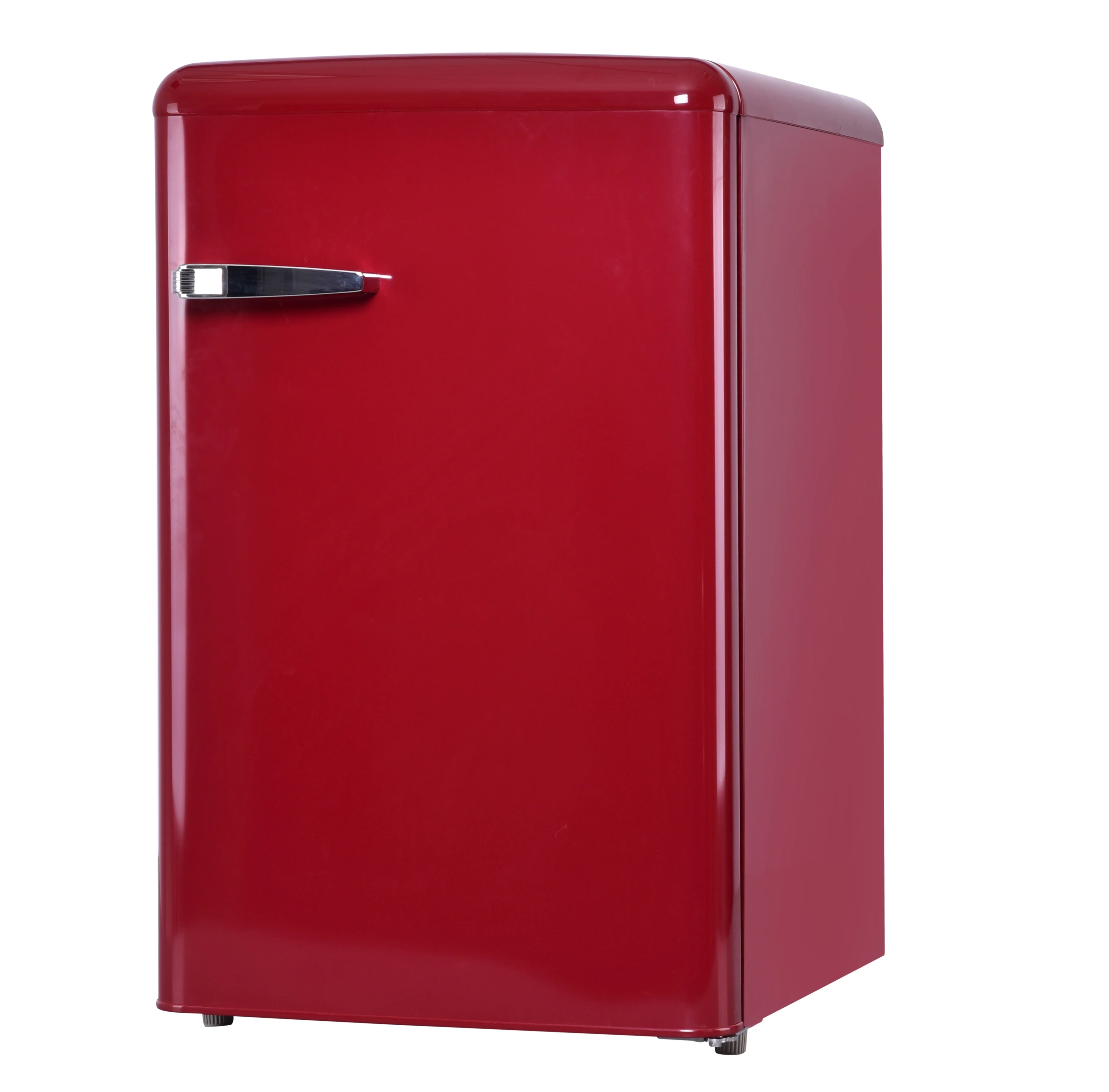 Retro table top refrigerator 108L colorful mini fridge single door refrigerator BC-108LH with certificates reports