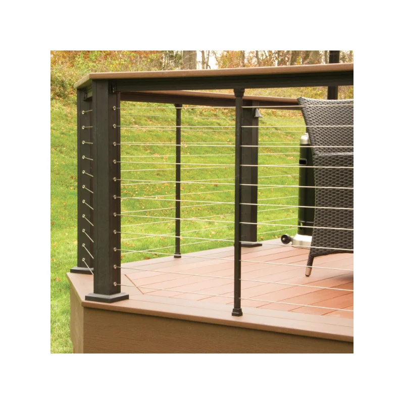 Ace Cable Railing Metal For Deck Kit Invisible High Quality Turnbuckle Cable Railing Post Side Mount Deck Hand Cable Railing