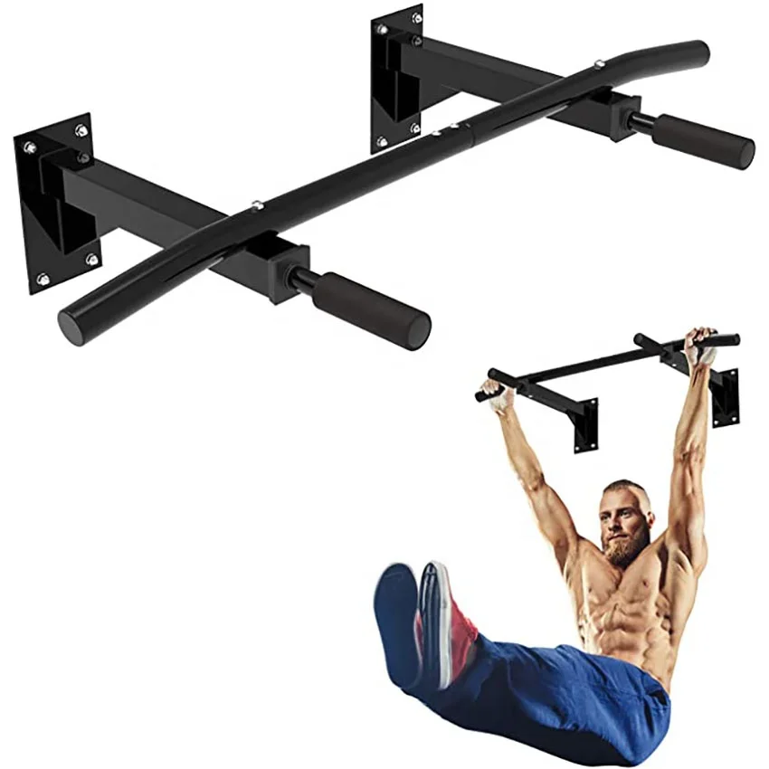 Doorway Pull Up Bar Horizontal Upper Body Workout With Screw Installation Dip Station For Gym Equipment Fitness Workout
