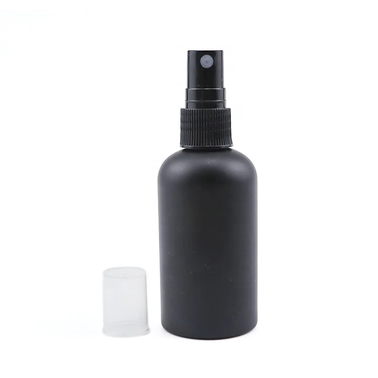 60ml pet transparent matte plastic cleaning sanitiser atomizer hand lotion oil applicator matt black 60 ml spray bottle for hair