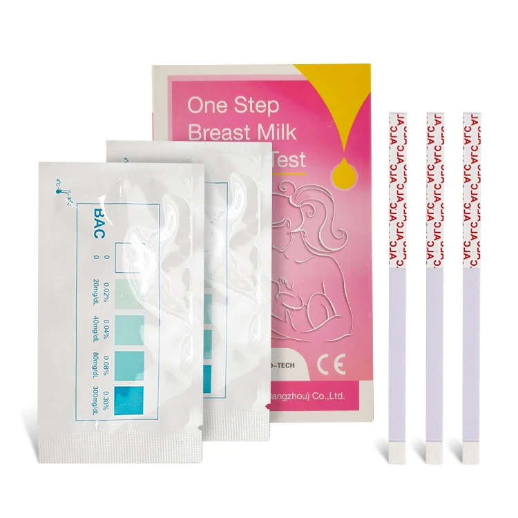 One Step 2 Minute Alcohol Testing In Breast Milk Alc Test Strip Cassette