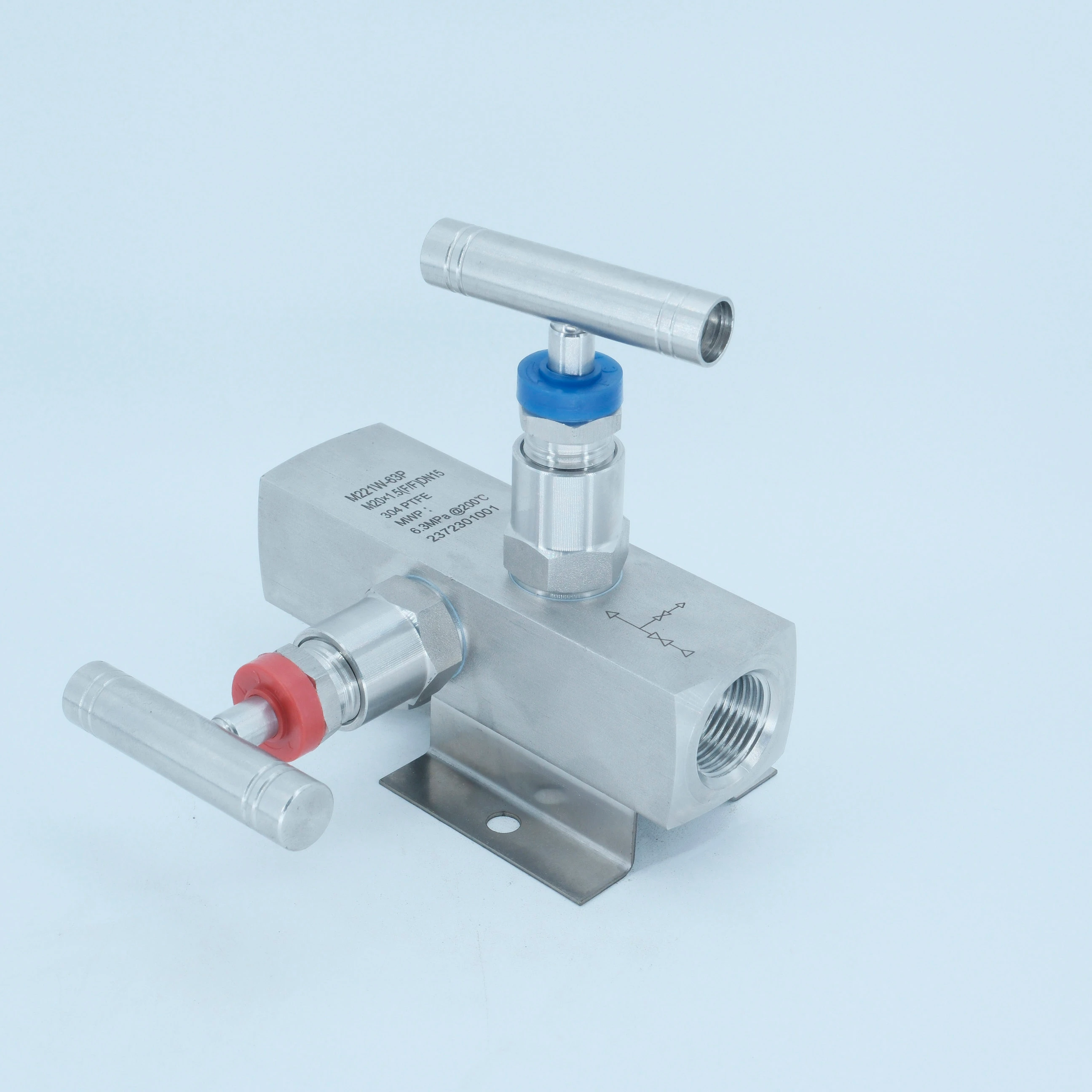stainless steel two valve group Rose mount pressure gauge transmitter Two Valve manifolds