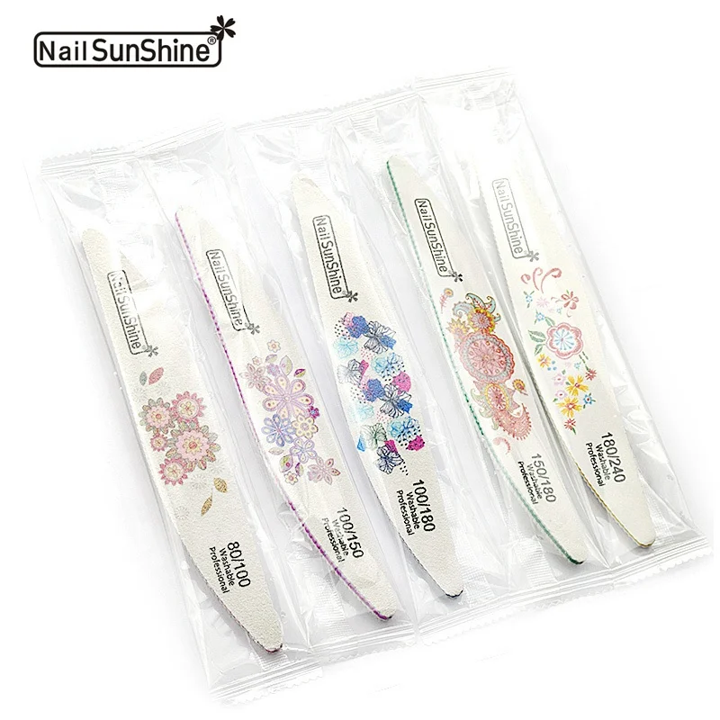 Washable Korea Japanese Quality Professional Custom Private Special 2- sided Emery Board Sanding Nail Files