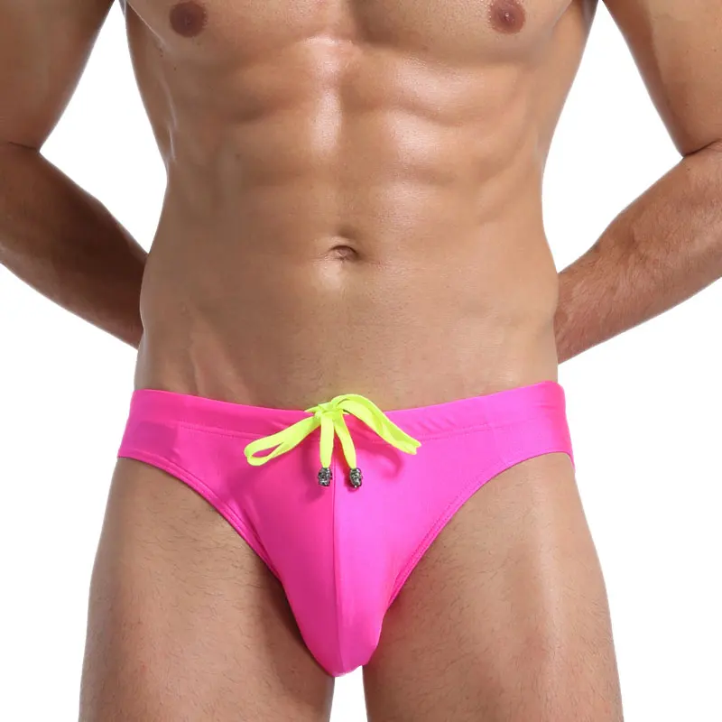 Custom logo  Mens Swim Brief Adult Waterproof Briefs competitive Wholesale Swimwear