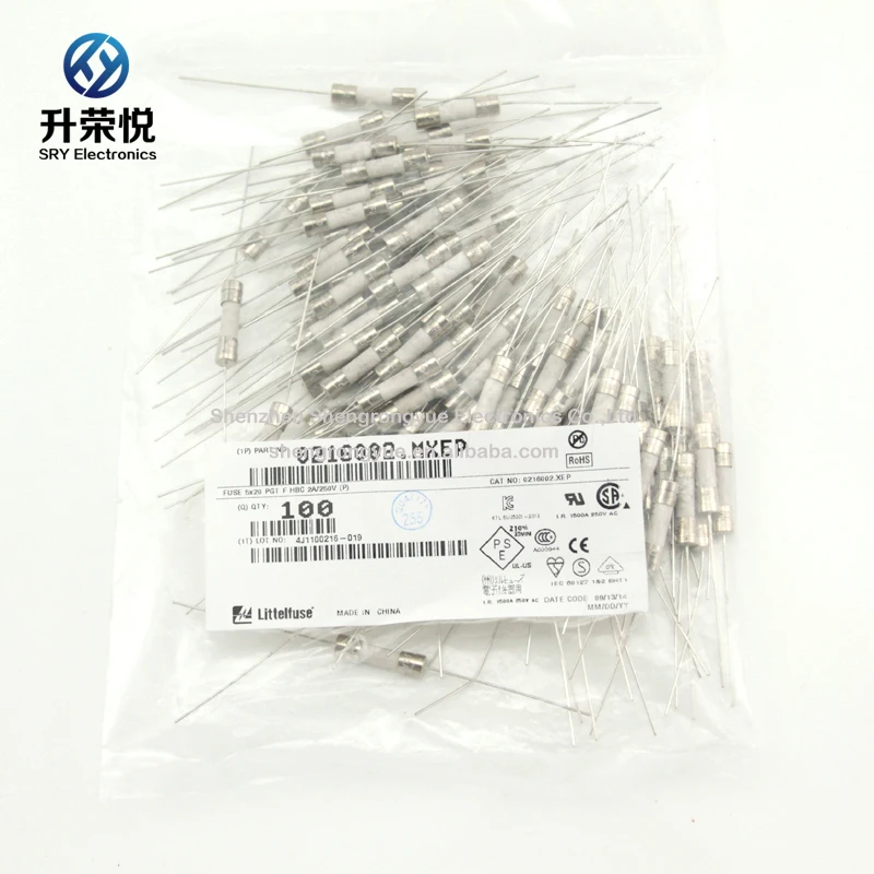 Littelfuse 0216008.MXEP керамический предохранитель 8A 250 В 5*20 мм Быстрый Удар с осевой привести