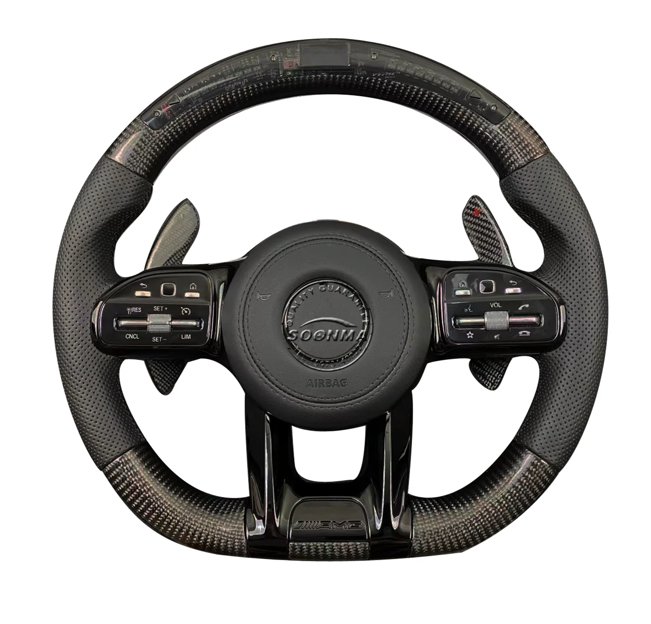 Intelligent Led Carbon Fiber Steering Wheel Amg Is Available For Mercedes Benz W204 W205 W211 Amg