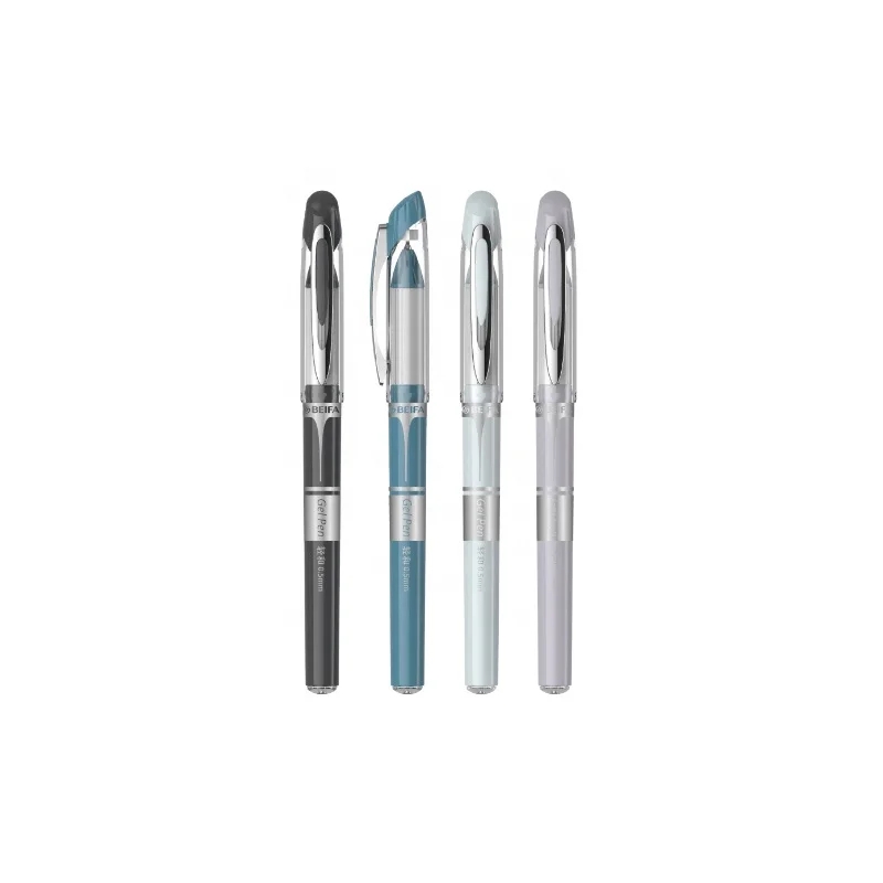 BEIFA GA801 0.5mm 0.7mm Fine Tip Plug in Type High Capacity Quick Dry Ink Pens Smooth Writing Extra Fine Point Gel Ink Pen