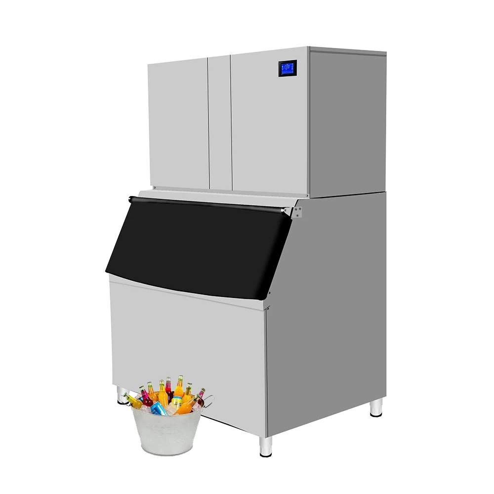 Ice Machine 1 Ton 1000kg Stainless Steel Industrial Commercial Ice Cube Block Making Machine Ice Maker Machine For Business