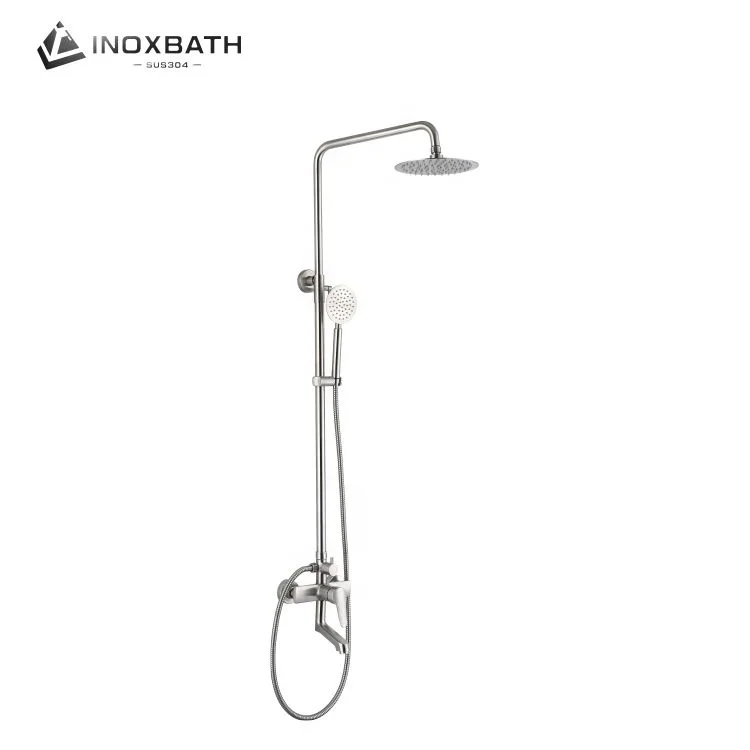 Bath Shower Faucets Washroom Rainfall Shower Faucet Column Bathroom Shower Set