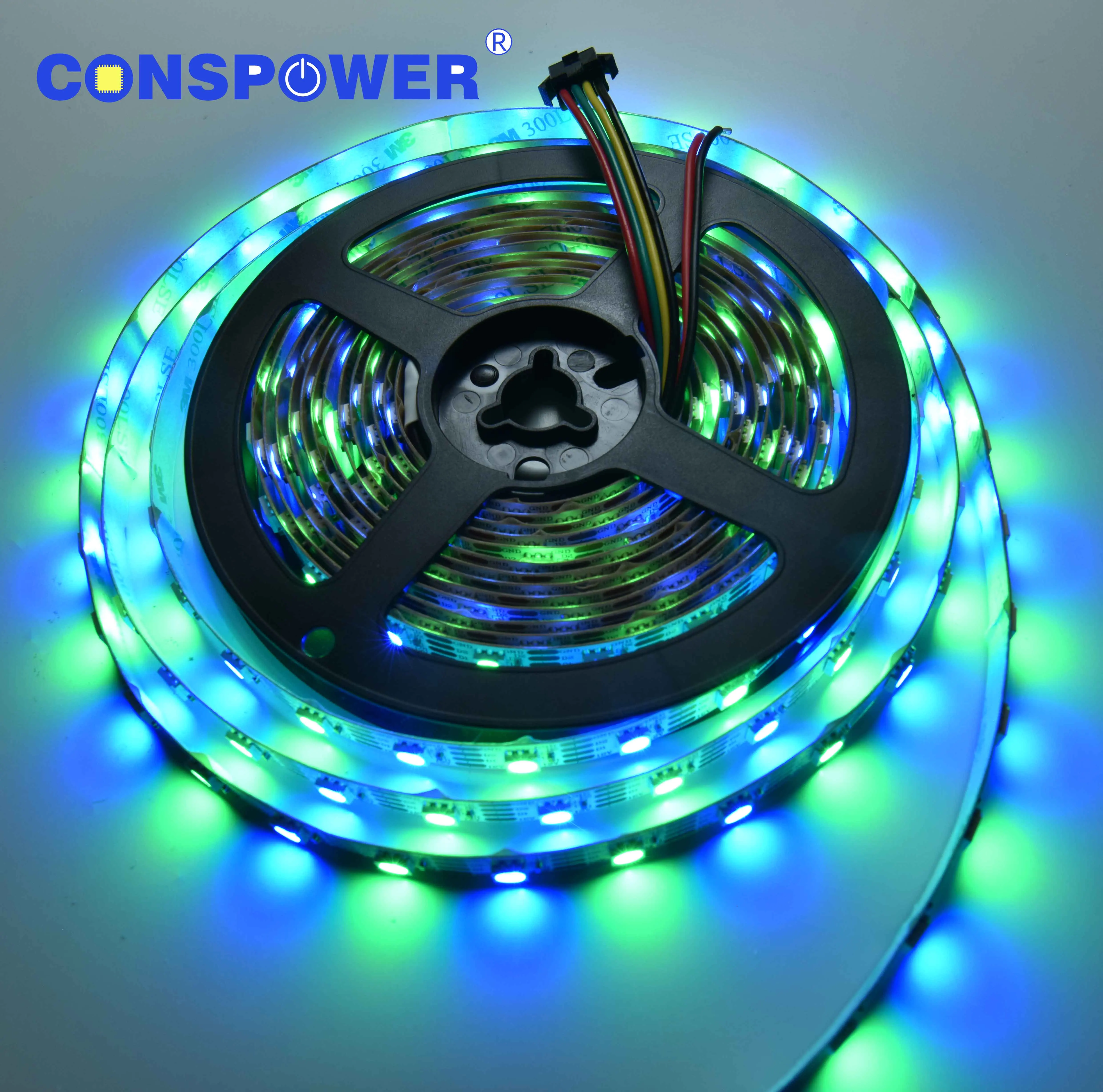 RGB5050 Digital Strip 60LEDS/M WS2815 5050 Breakpoint Resume Color Strip 5050RGB 12V Addressable RGB Led Strip Manufacturer