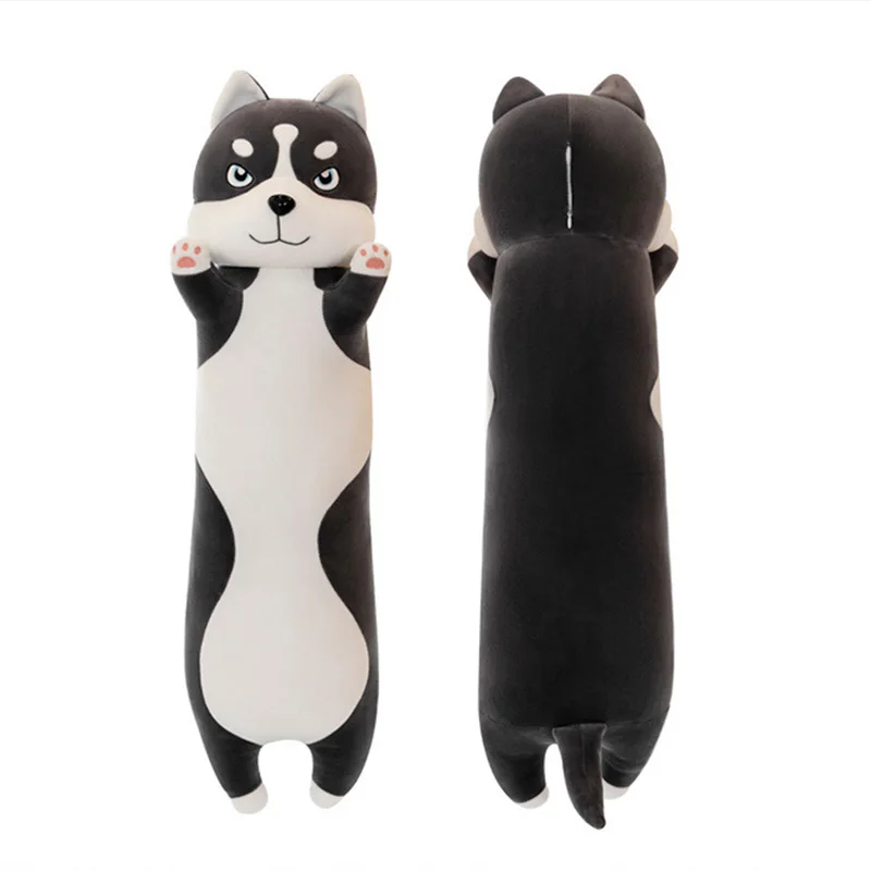 Wholesale animal soft toy ready goods big size husky plush stuffed toy