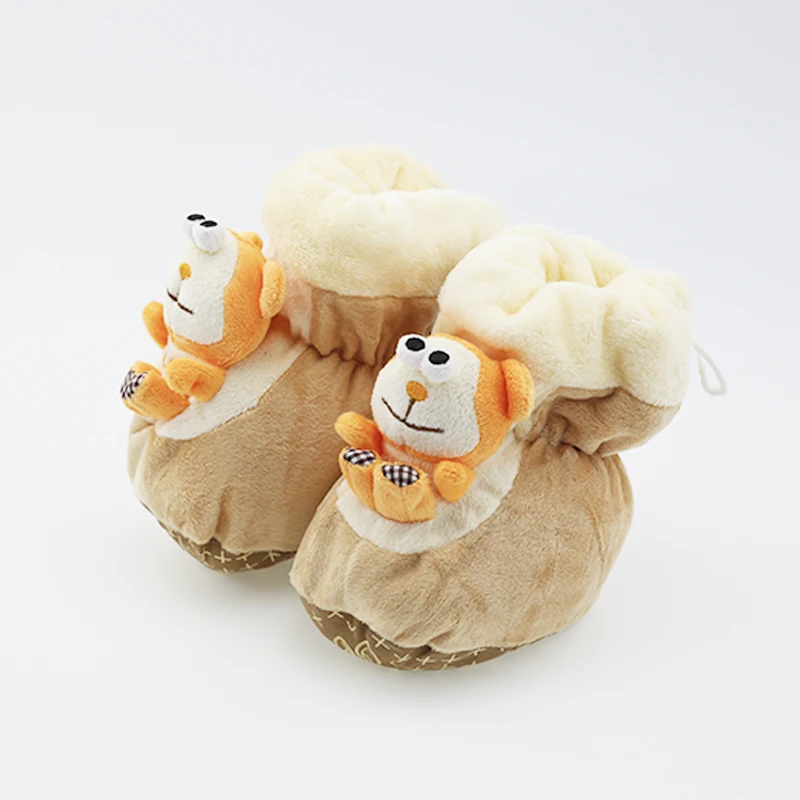 
Wholesale 3D cute cartoon soft sole super soft infant newborn booties fashion design toddler boots winter warm shoes 