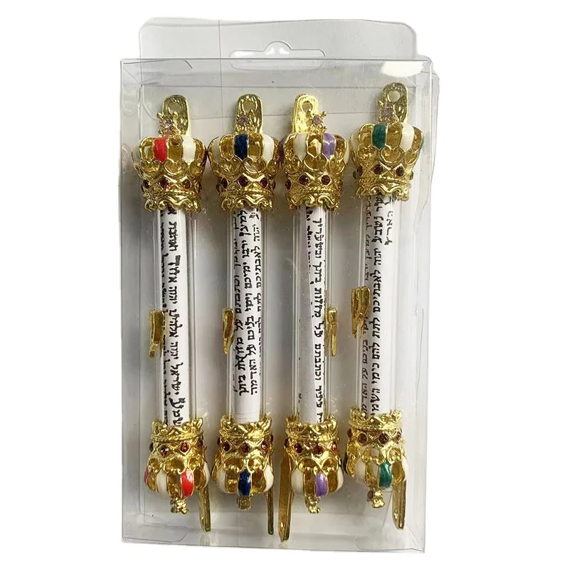 4 шт. держатель Mezuza Mezuzah Jewish Judaica с молитвенным набором