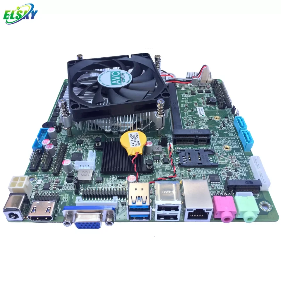 Support 6th 7th Gen i3  i5-7500 i7 CPU 4K 60Ghz FCLGA1151 Chipset H110 motherboard Mini ITX for Desktops