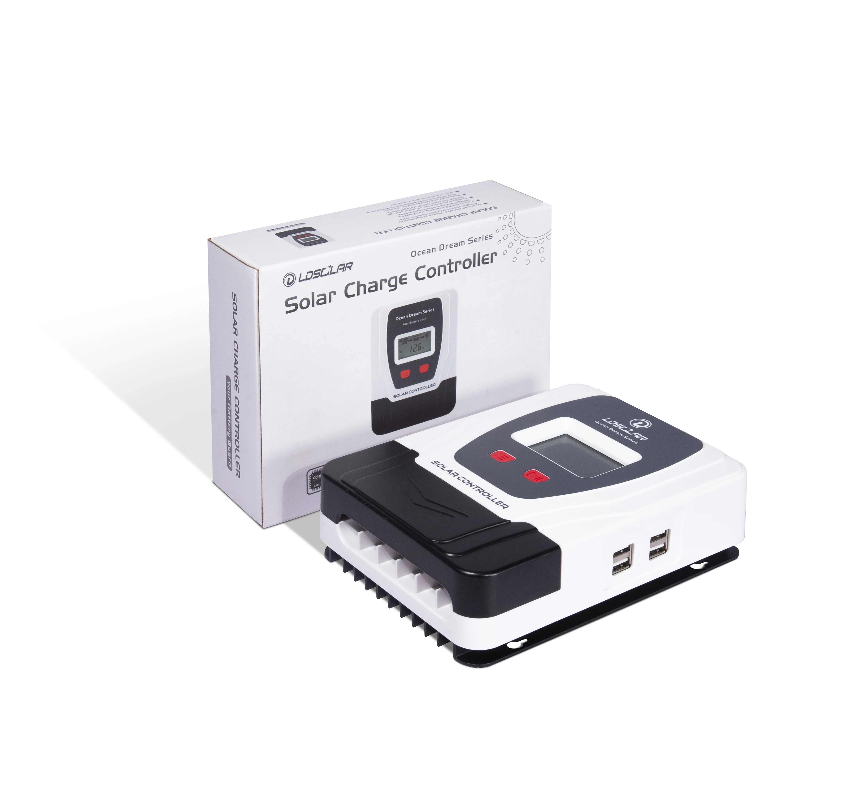 LD SOLAR Smart Solar Panel Controller Regulator 24v 12v Dc 10a 30a 50a 60a 20a Manual Pwm Solar Charger Controllers