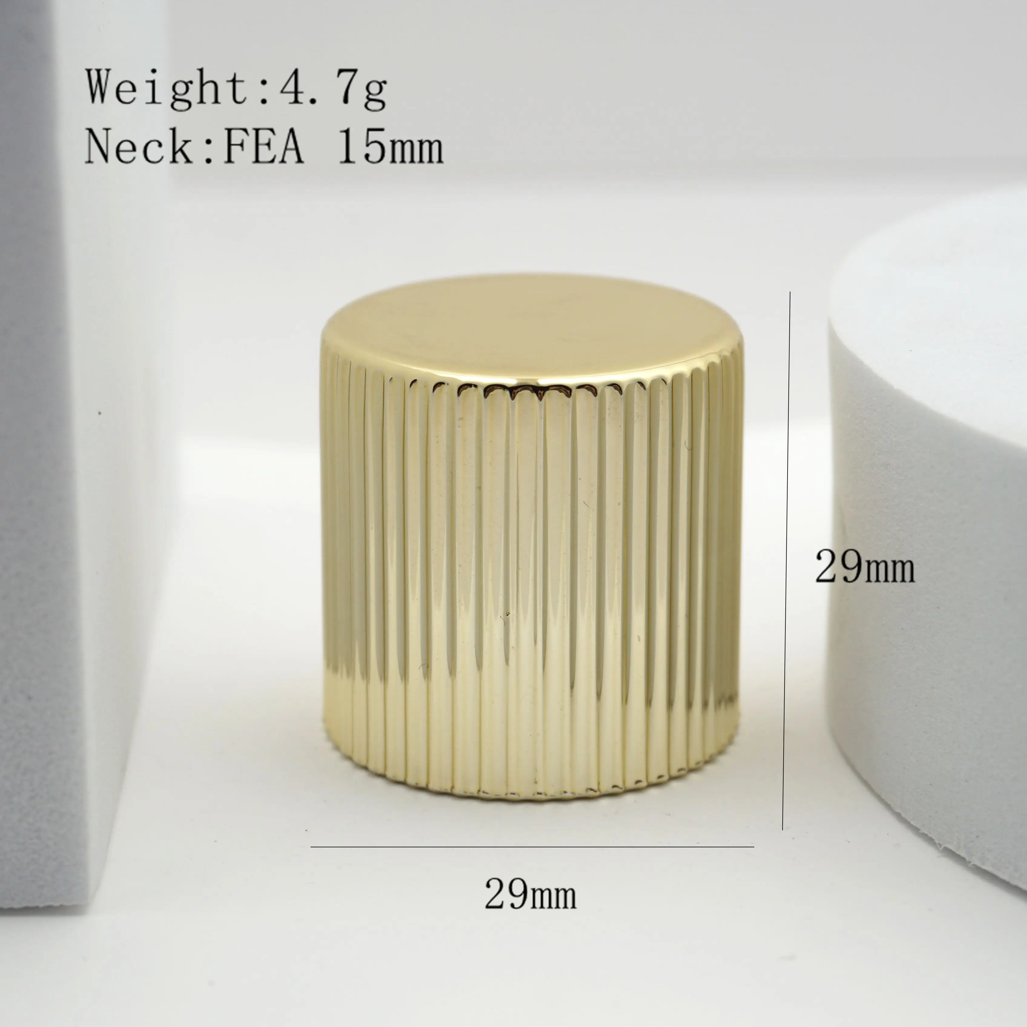 Factory Wholesale Quality 15mm ABS Plastic Perfume Cap Custom FEA15 Bottle Cap for Perfume Packaging