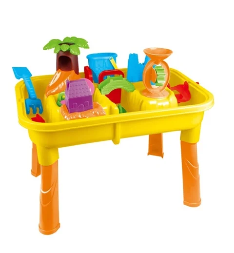Summer Outdoor Beach Set Toys 25pcs  Play Table Beach Sand Toy Set for Summer Vacation