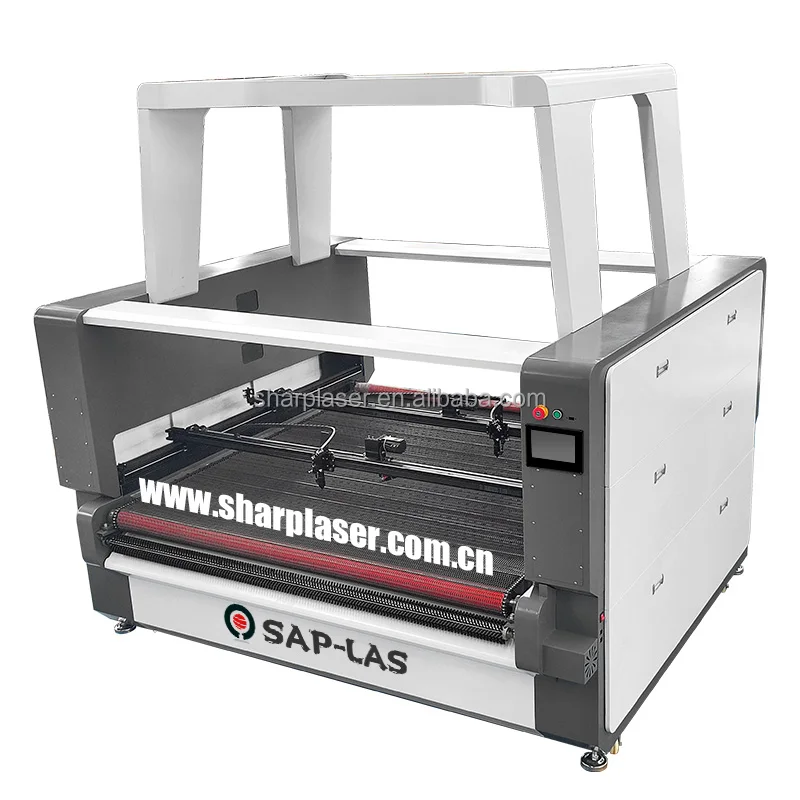 automatic feed cnc co2 laser cutting machine with camera scanner