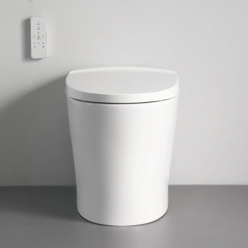 Hotel one piece tankless ceramic electric intelligent smart toilet with bidet