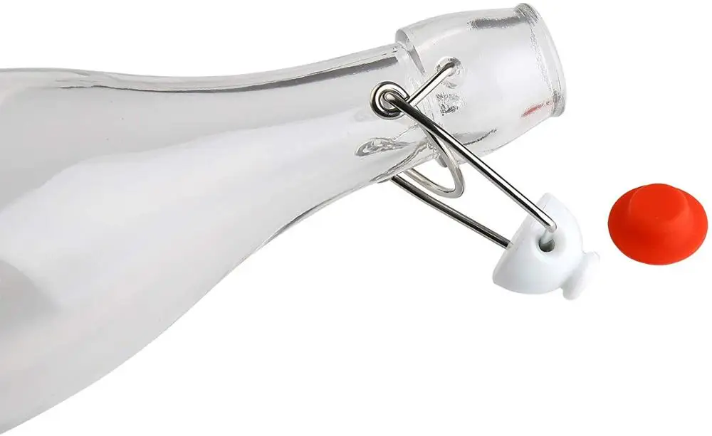 
1Liter Glass Bottle Flip Top Cap 33OZ Beverage 1000ml With Swing Stopper Used In Kitchen For Kombucha 