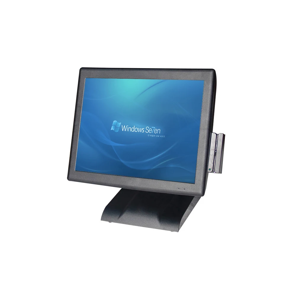 15 дюймов сенсорный экран pos все в одном ПК с 410 денежный ящик J1900quad core2.0GHz
