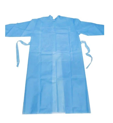 
 Профессиональная фабричная поставка, Высококачественная ламинированная Нетканая ткань Pe + PP для одноразового хирургического халата  