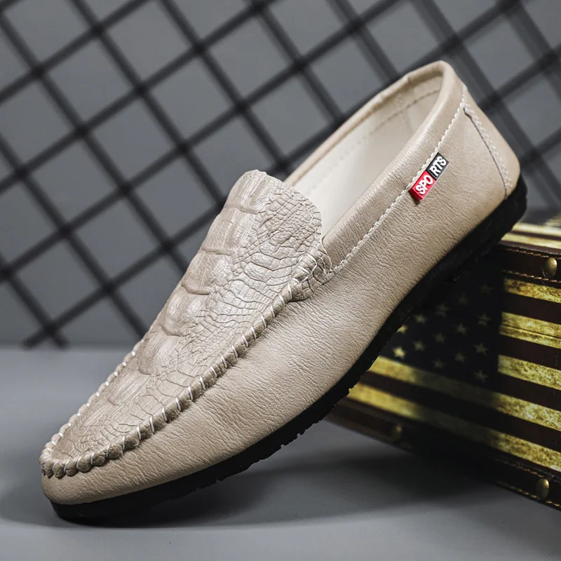 Soft Leather PU Flat Loafers Casual Shoes Moccasins For Men Casual Shoes