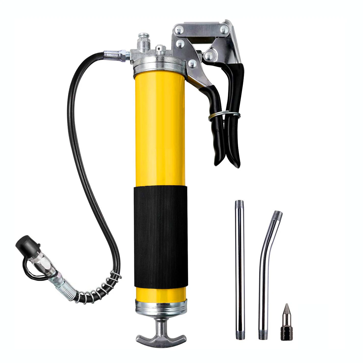 High Performance Heavy Duty Grip Grease Gun 400cc 6000PSI Grease Pump Oil Filling Gun For Truck Excavator General Car