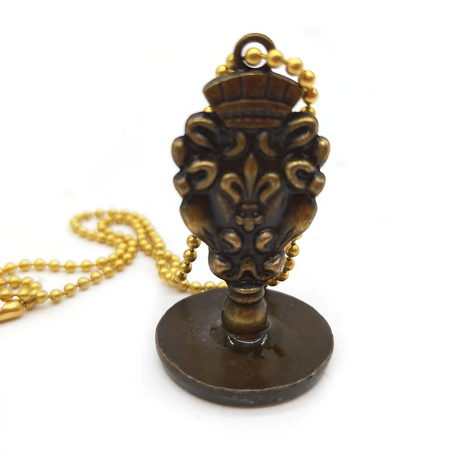 New product sealing wax stamp pendant, graven necklace metal wax seal stamp