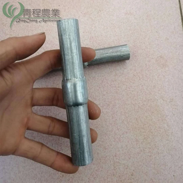 Hot Dip Galvanized Connecting Pipe For Greenhouse Accessories,Steel Strip Elbow Butt Joint Sleeve Cold Galvanized