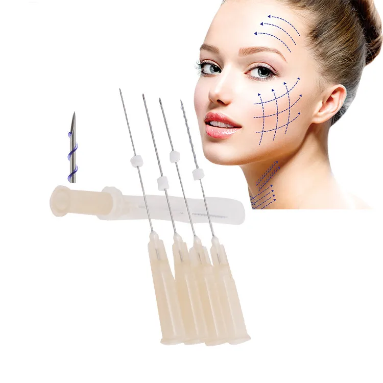 High quality mono screw PDO PCL sharp needle type 26G 60mm Mono screw hilos tensores face body lift PDO thread korea