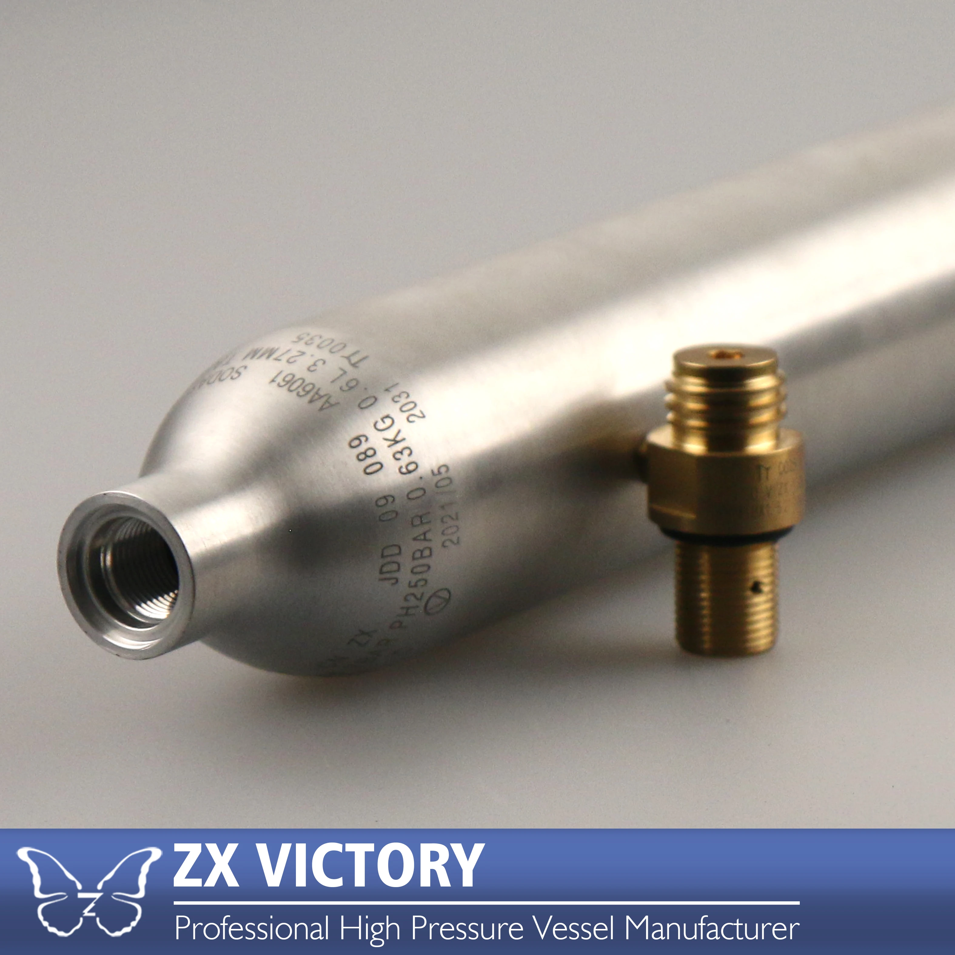 ZX Factory Outlet 1KG 2KG 4KG 5KG 10KG TPED Small Aluminum CO2 Cylinder Tank for Beverage Soda Machine