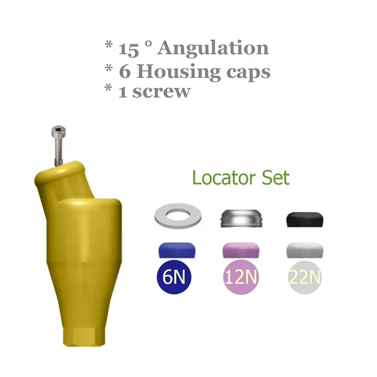 degree angulated locators  with 6 housing caps