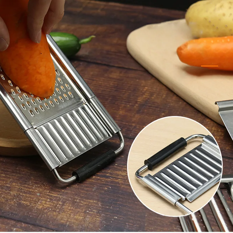 NEW Multifunction Vegetable Slicer Set Stainless Steel Grater Cutter Vegetable Fruit Slicer Grater Peeler Kitchen Accessories