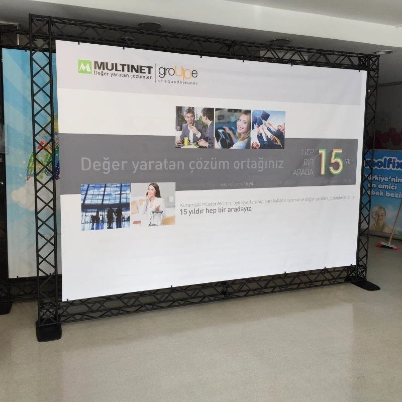 290mm*290mm Square Box Truss Spigot Single Exhibition Bar Booth  Banner Display Trusses