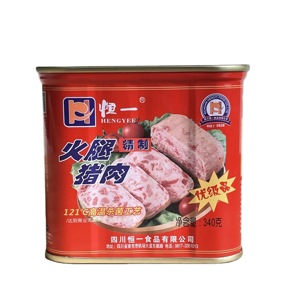 Asia best price mixed canned pork luncheon ham pork meat in can