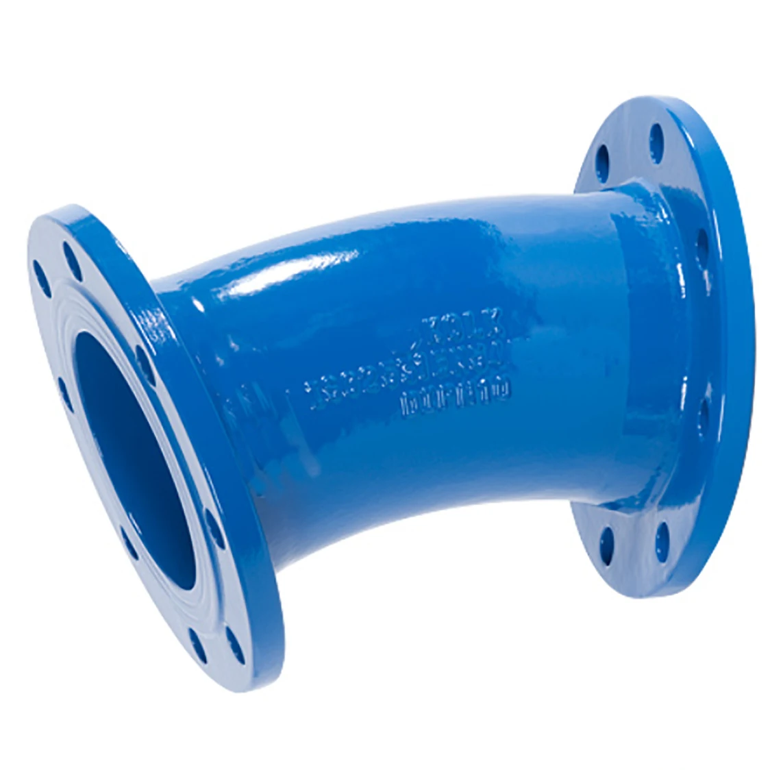 DI Pipe Fitting EN545 Ductile Iron Flanged 11.25 DEG Elbow for Water Supply