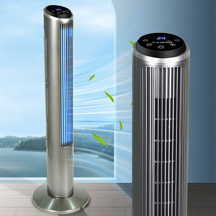 New Design Household Low Noise Electric Pedestal Fan 40 Inch Remote Control Bladeless Tower Fan