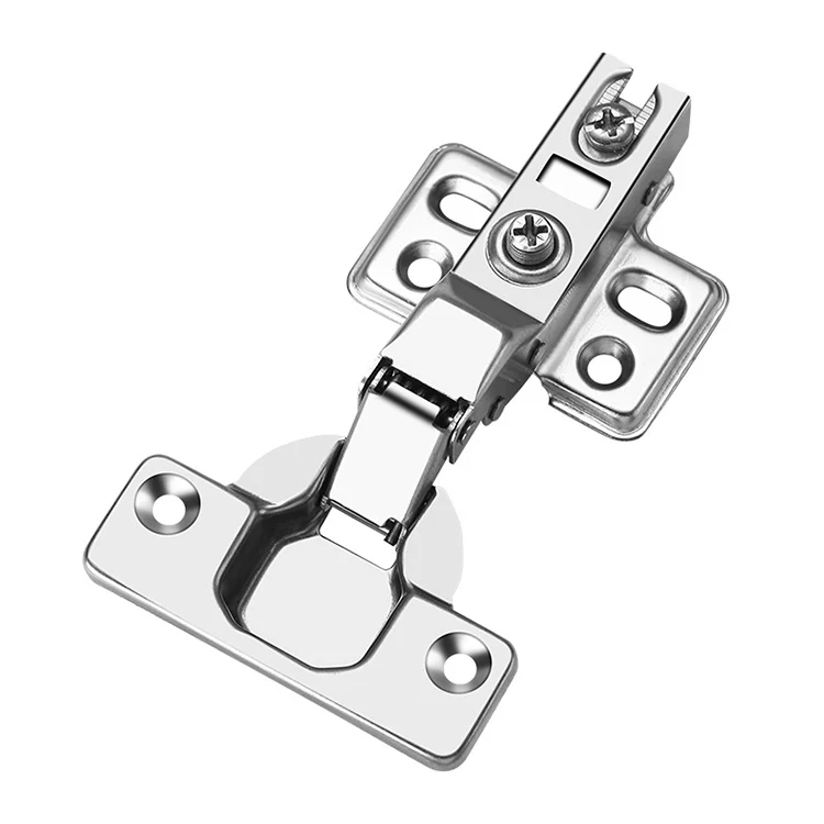 Stainless steel kitchen furniture cabinet fixed hinge soft closing silent hydraulic clip on wardrobe closet door hinges
