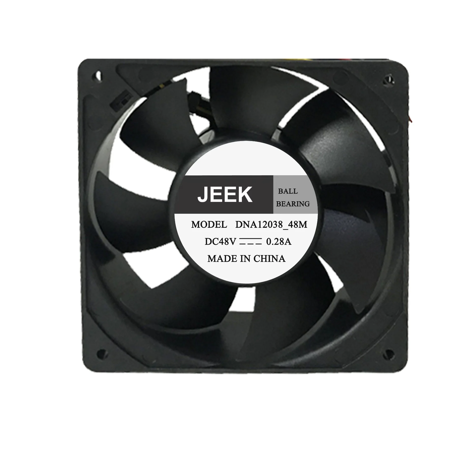 JEEK 120x120x38mm  48v DC 12038mm for industry Axial cooling fan  coil unit for heating and cooling